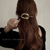 simple style solid color alloy plating hairpin