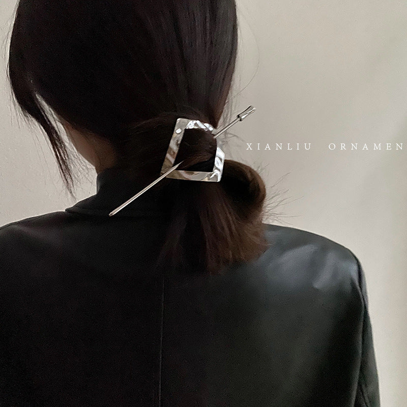 simple style solid color alloy plating hairpin