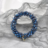 crystal braided pearl hair rope