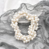 crystal braided pearl hair rope