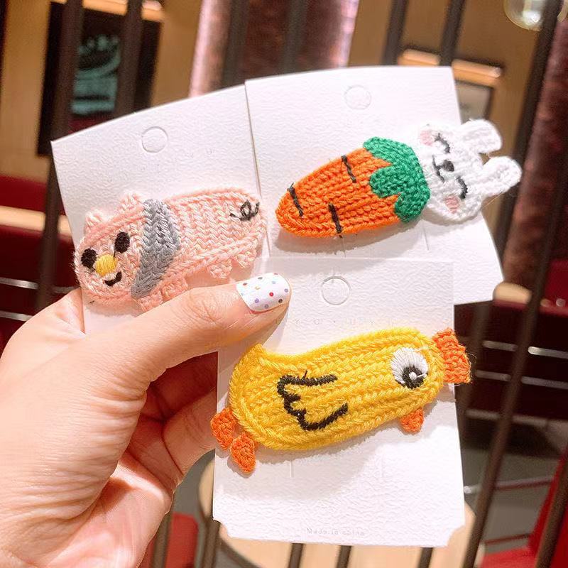 Kid'S Cute Animal Knit Hair Clip