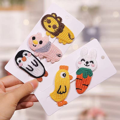 Kid'S Cute Animal Knit Hair Clip