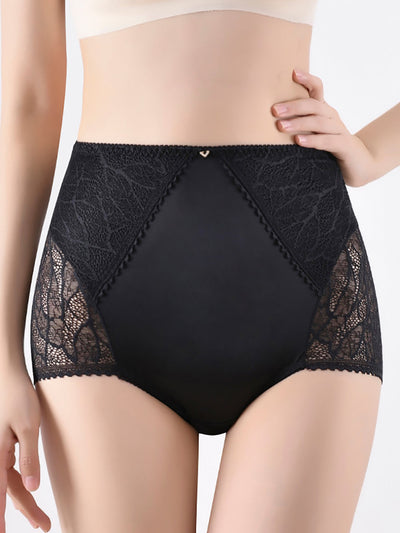 3 Pairs Women Artsy Lace Satin Underwear