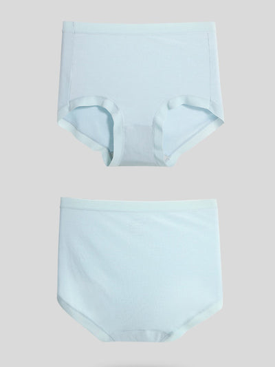 7 Pieces Summer Women Pure Color High Waist Underwear