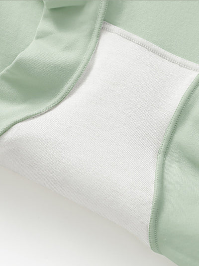 5 Pieces Summer Women Pure Color High Waist Underwear