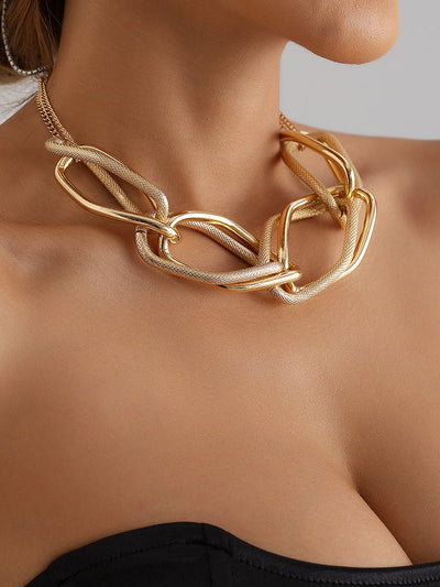 Chains Geometric Solid Color Necklaces Accessories