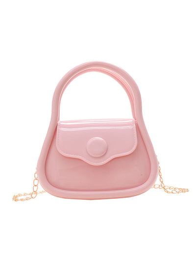 Chains Solid Color Crossbody Bags Satchels