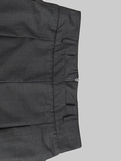 Column No Belt Solid Color Casual Pants Bottoms Trousers