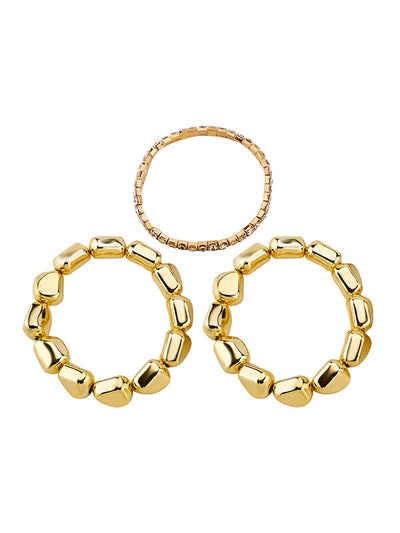 Normcore Geometric Rhine Stones Bracelet Accessories