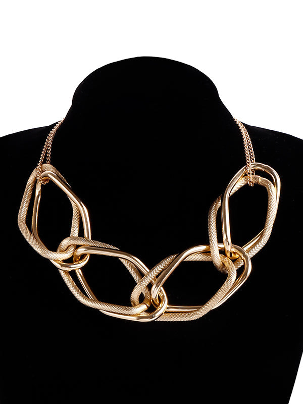 Chains Geometric Solid Color Necklaces Accessories