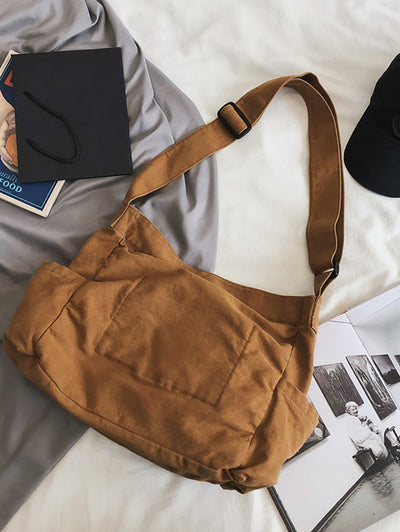Large Capacity Casual Canvas Shoulder Bag