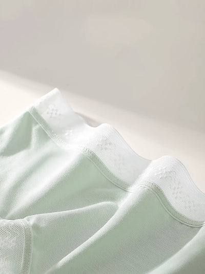 6 Pieces Summer Women Casual Colorblock Thin Underwear