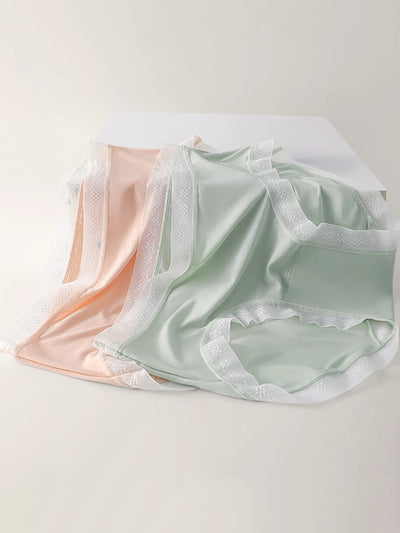 6 Pieces Summer Women Casual Colorblock Thin Underwear