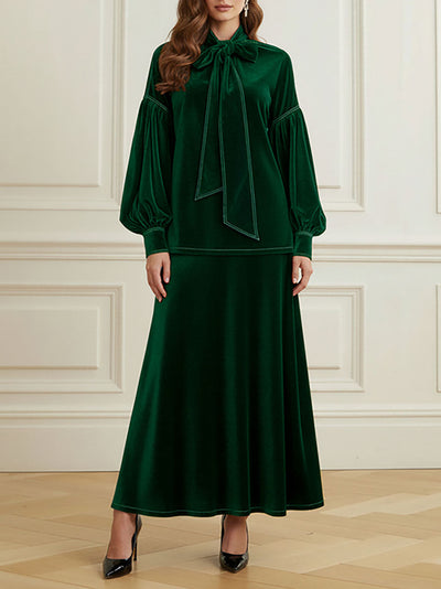 A-Line Loose Solid Color Skirts Bottoms