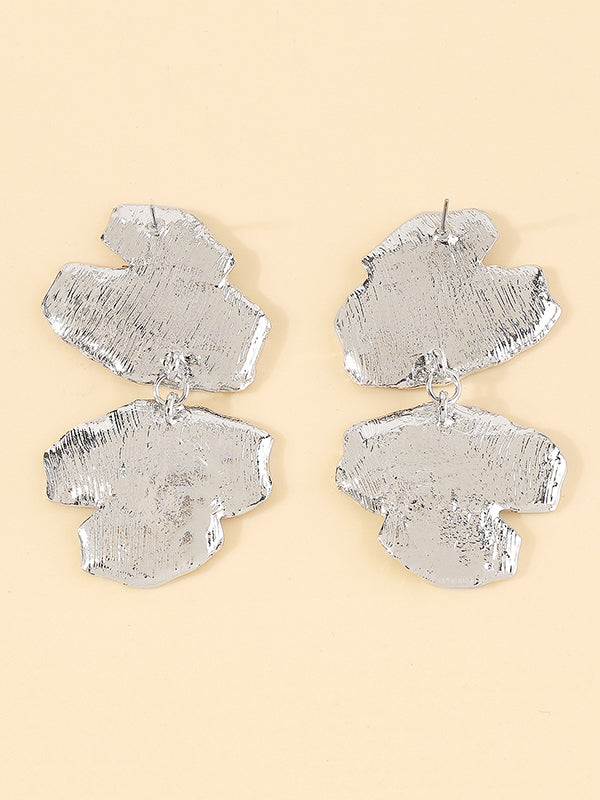 Geometric Solid Color Drop Earrings Earrings Accessories