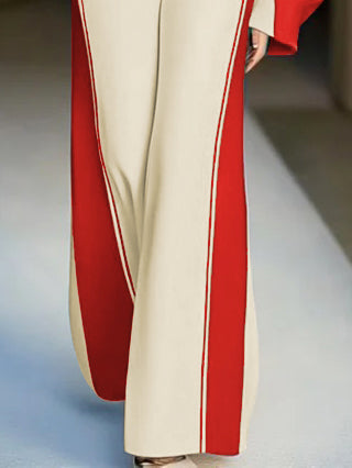 Loose Wide Leg Striped Casual Pants Bottoms Trousers