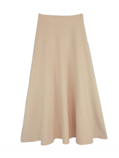 Stylish A-Line Solid Color Skirts Bottoms