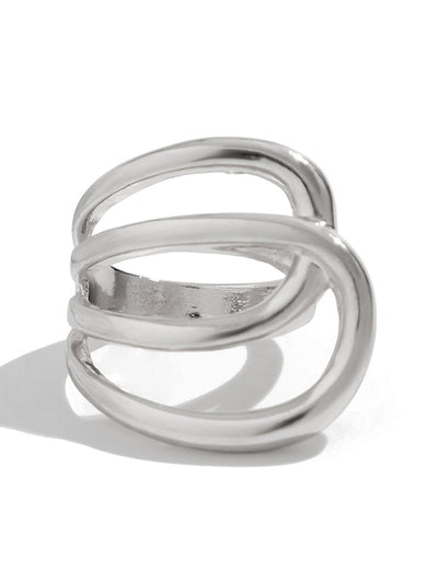 Irregularity Geometric Shiny Rings Accessories