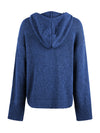 Wrap Buttoned Hooded Solid Color Cardigan