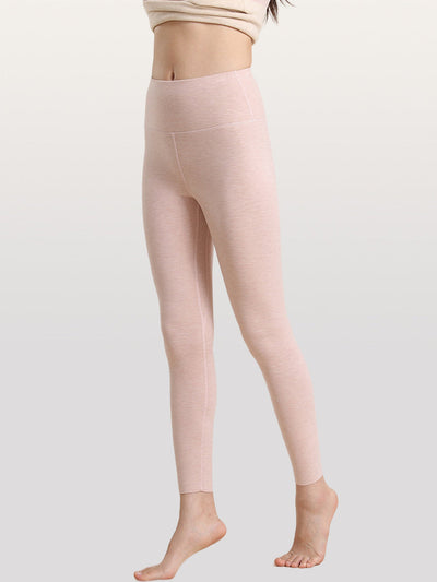 Women Autumn Warm Pure Color High Waist Leggings