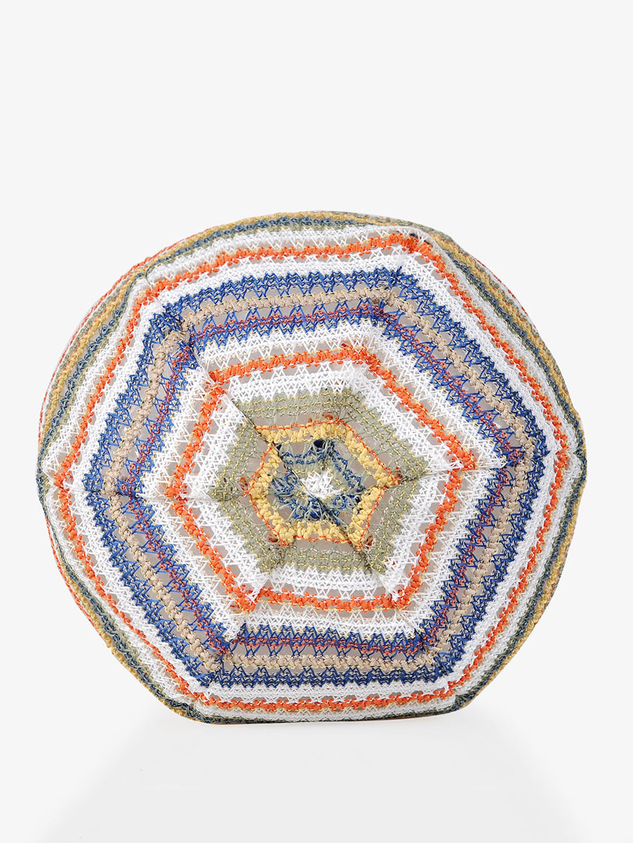 Women Artsy Autumn Colorful Stripe Knitted Hat