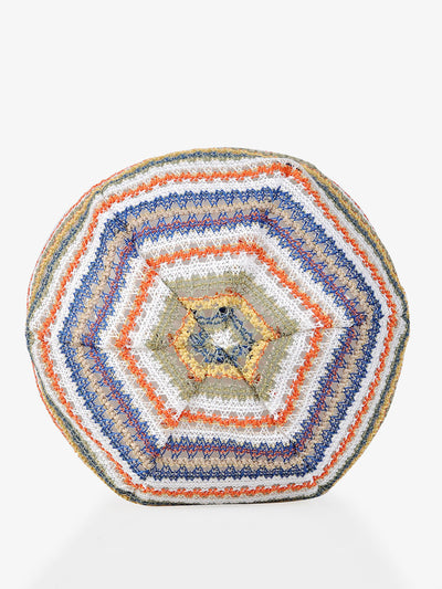 Women Artsy Autumn Colorful Stripe Knitted Hat