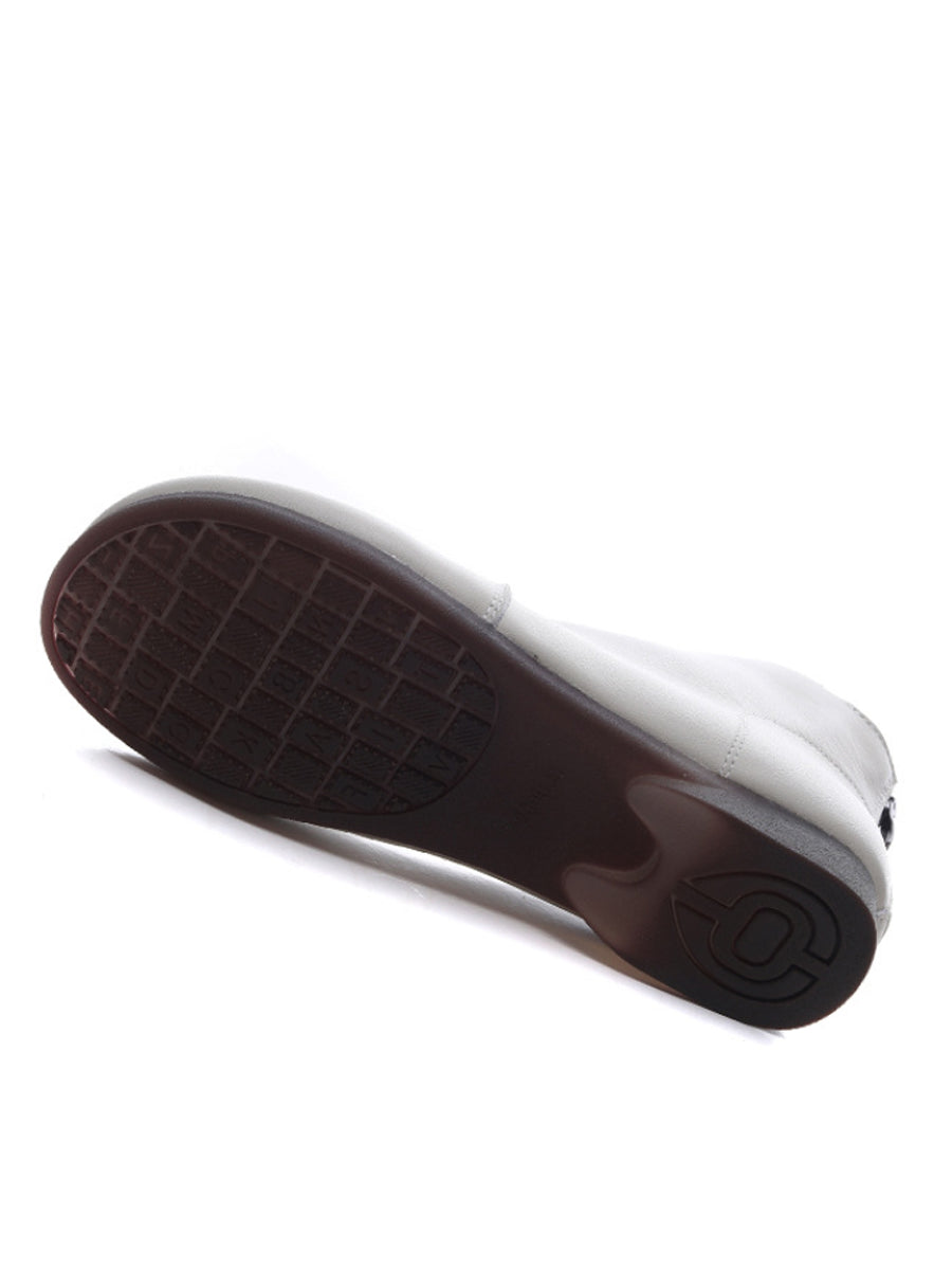 Women Casual Genuine Leather Spliced Ankle Boots