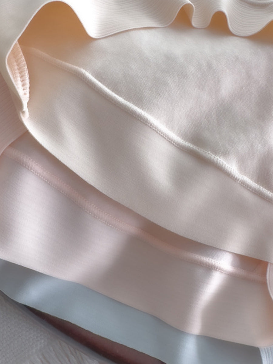 5 Pieces Women High Waist Pure Color Cotton Underwear