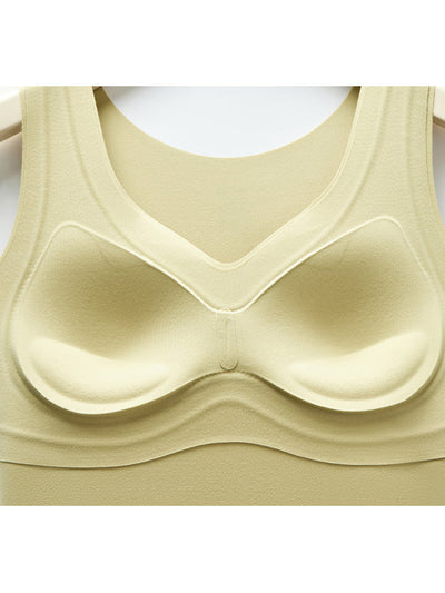 Women Autumn Casual Pure Color V-Neck Bottom Vest