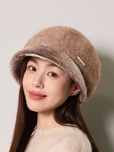 Women Winter Mix Color Knitted Keep Warm Hat