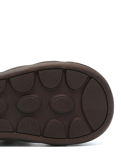 Women Autumn Genuine Leather Soft Flat Shoes