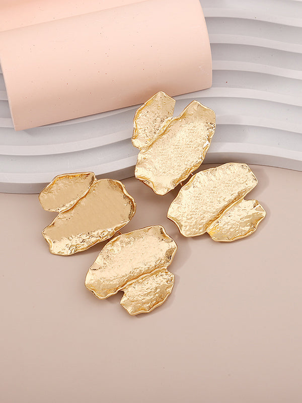 Irregularity Chains Shiny Earrings Accessories