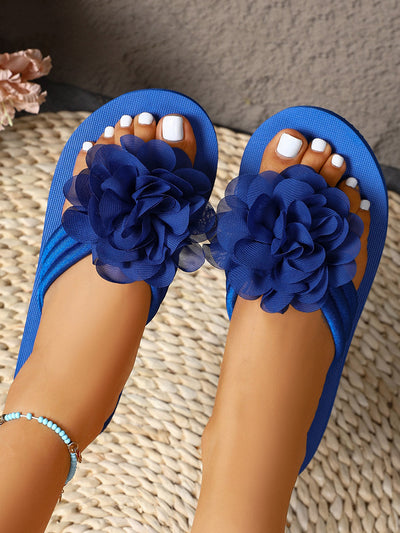 Flower Shape Open Toe Slippers