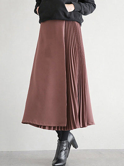 Graceful A-Line Pleated Skirt