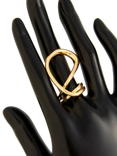 Irregularity Geometric Shiny Rings Accessories