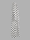 A-Line Long Sleeves Elasticity Polka-Dot Split-Joint Off-The-Shoulder Maxi Dresses