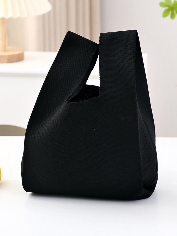 Geometric Solid Color Handbags