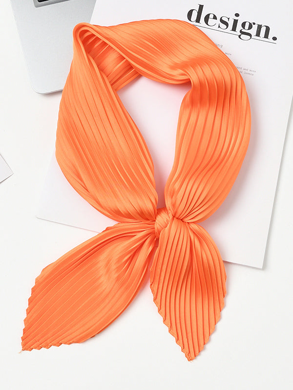 Pleated Solid Color Shawl&Scarf