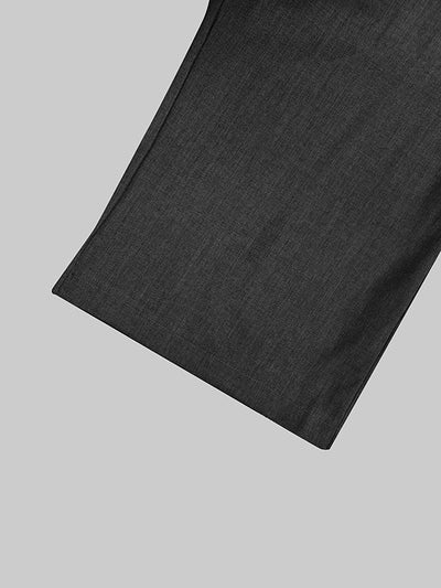 High Waisted Loose Asymmetric Solid Color Split-Joint Suit Pants Trousers