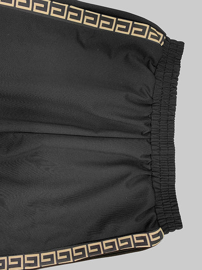 Loose Printed Solid Color Casual Pants Bottoms Trousers