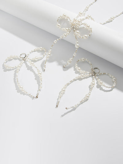 Bowknot Drop Earrings + Necklaces Accessories