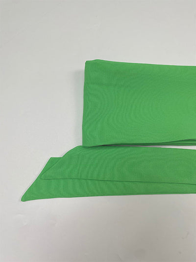 Half Sleeves High Waisted Solid Color Tied Waist V-Neck Maxi Dresses