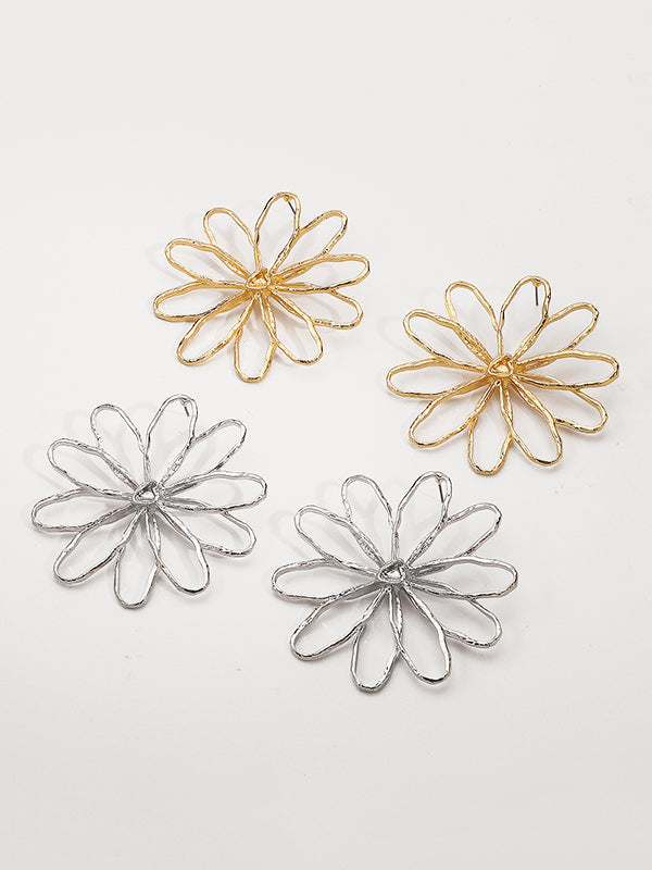 Flower Shape Drop Earrings