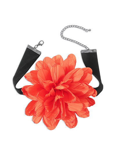 Chains Three-Dimensional Flower Necklaces Accessories