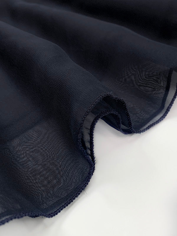 False Two Loose Gauze Pleated See-Through Round-Neck Maxi Dresses