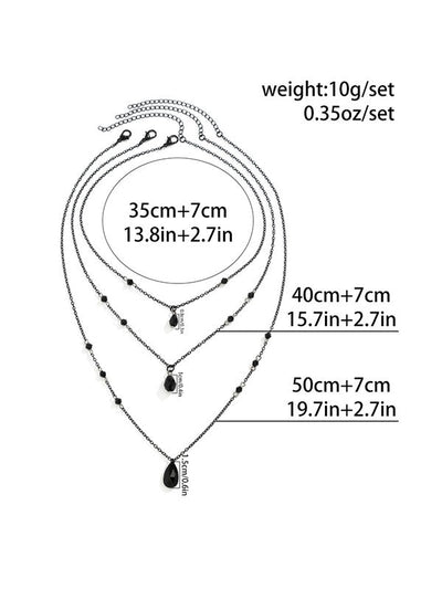 Geometric Layered Necklaces Accessories