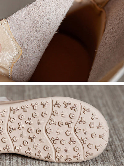 Women Autumn Retro Leather Zipper Ankle Boots