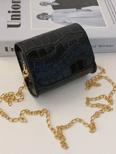 Chains Shiny Split-Joint Bags Crossbody Bags