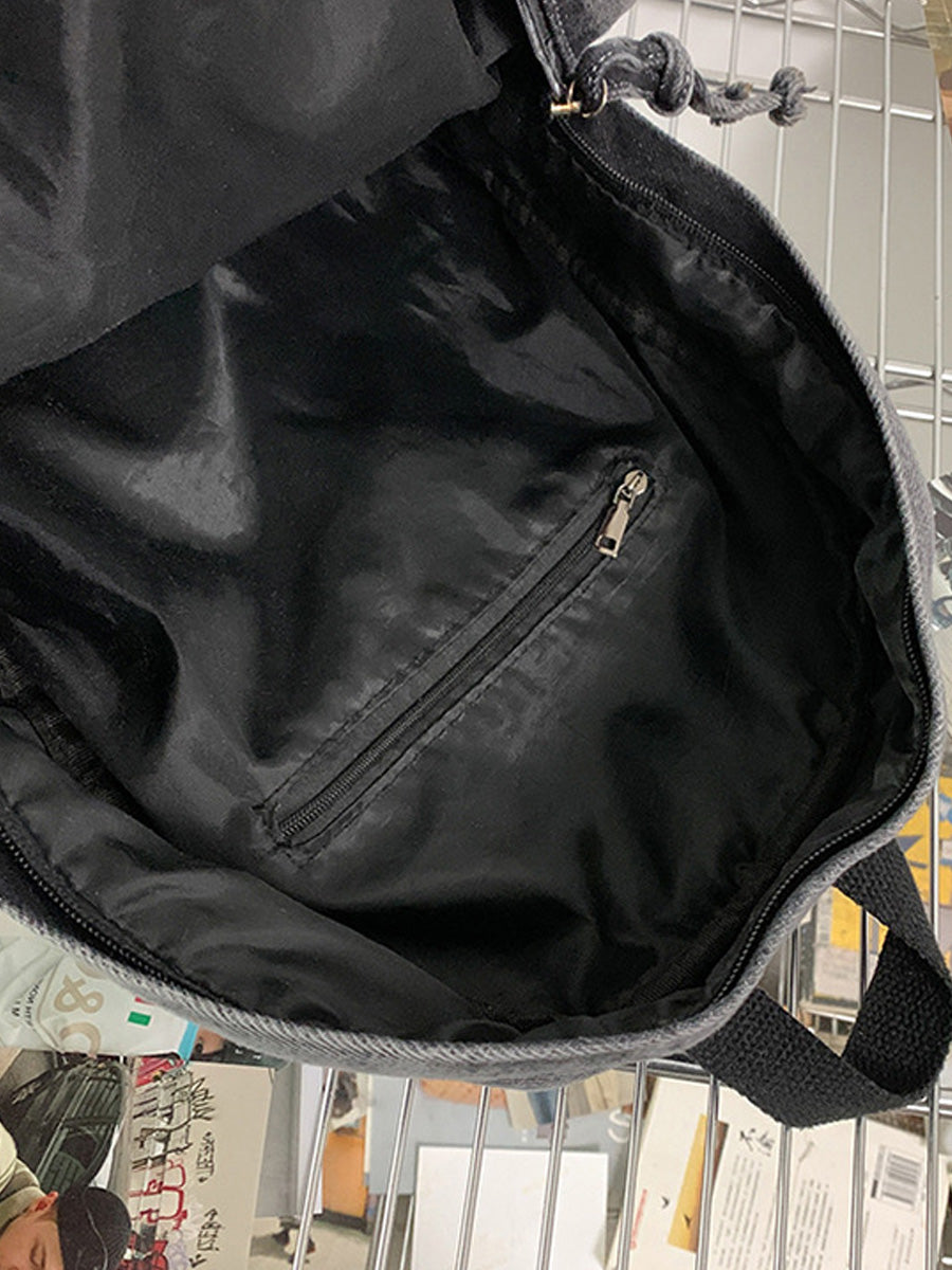 Women Retro Large Capacity Canvas Shoulder Bag