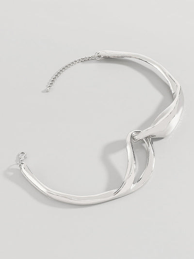 Geometric Hollow Solid Color Necklaces Accessories